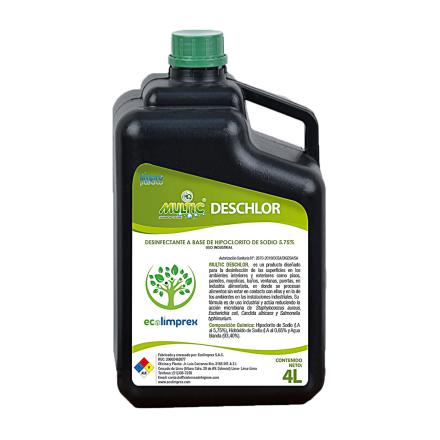 DESINFECTANTE A BASE DE HIPOCLORITO DE SODIO